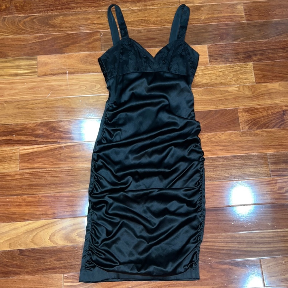NWOT BETSEY JOHNSON black cocktail dress size 2